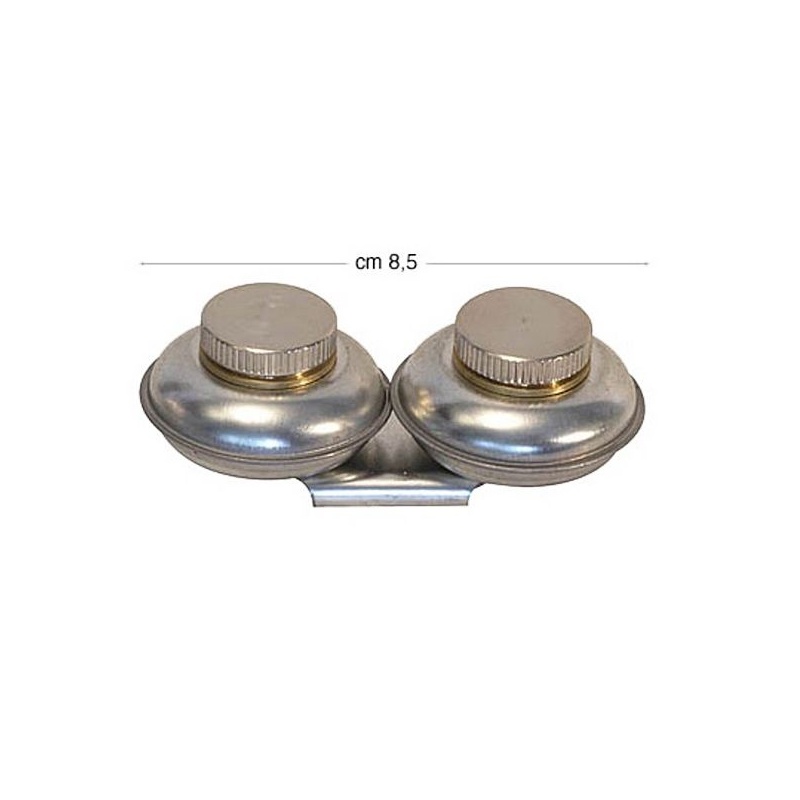 GODET A PALETTE INOX DIAMETRE 4 CM DOUBLE AVEC COUVERCLE