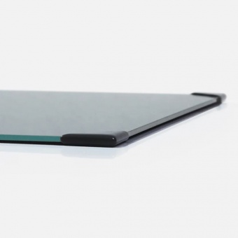 PALETTE GRISE EN VERRE TREMPE 30.5 X 40.6 CM