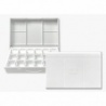 COFFRET VIDE EN ABS POUR 12 1/2 GODETS + 6 COMPARTIMENTS