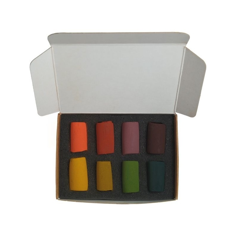 SET DECOUVERTE 8 DEMI PASTEL COULEURS D AUTOMNE