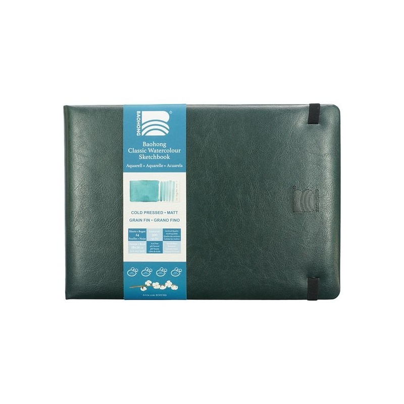 CARNET DE VOYAGE 100 % COTON 24 FEUILLES 300 G GRAIN FIN 18 X 26