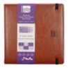 CARNET DE VOYAGE 100 % COTON 24 FEUILLES 300 G GRAIN SATIN 20 X 20